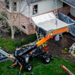 Equipter RB7000 next to roof job
