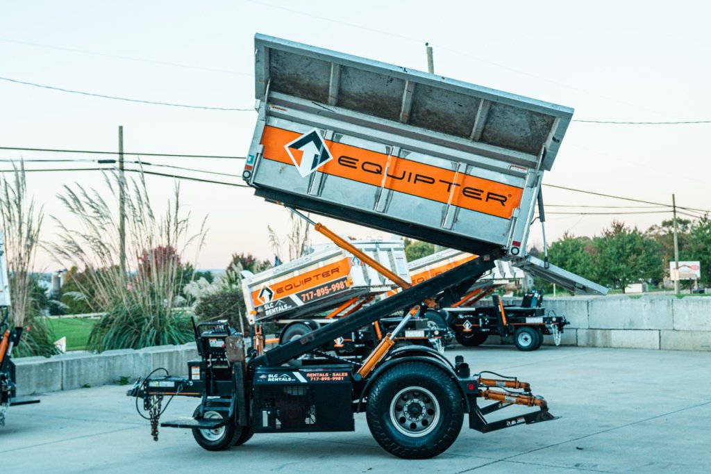 2014 Equipter RB4000 #253712 side view with the container raised