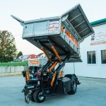 2014 Equipter RB4000 #253712 rear view with the container raised and lids open